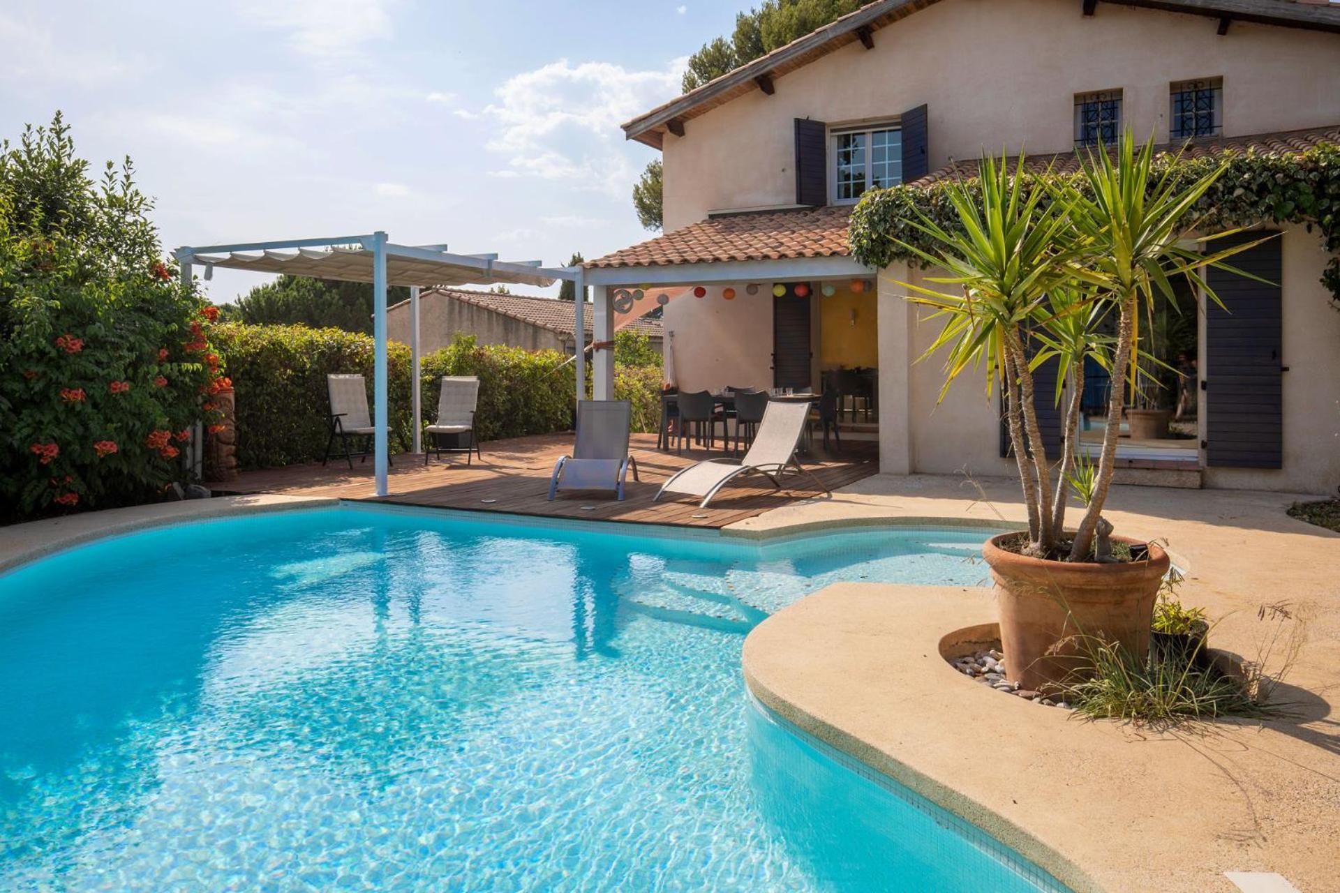 Villa Lumineuse Avec Piscine Chambres Ou Villa Saint-Georges-dʼOrques Zewnętrze zdjęcie